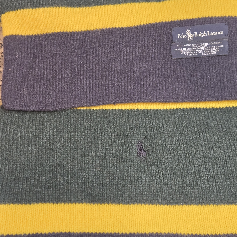 Polo Ralph Lauren Vintage Collegiate Stripe Scarf